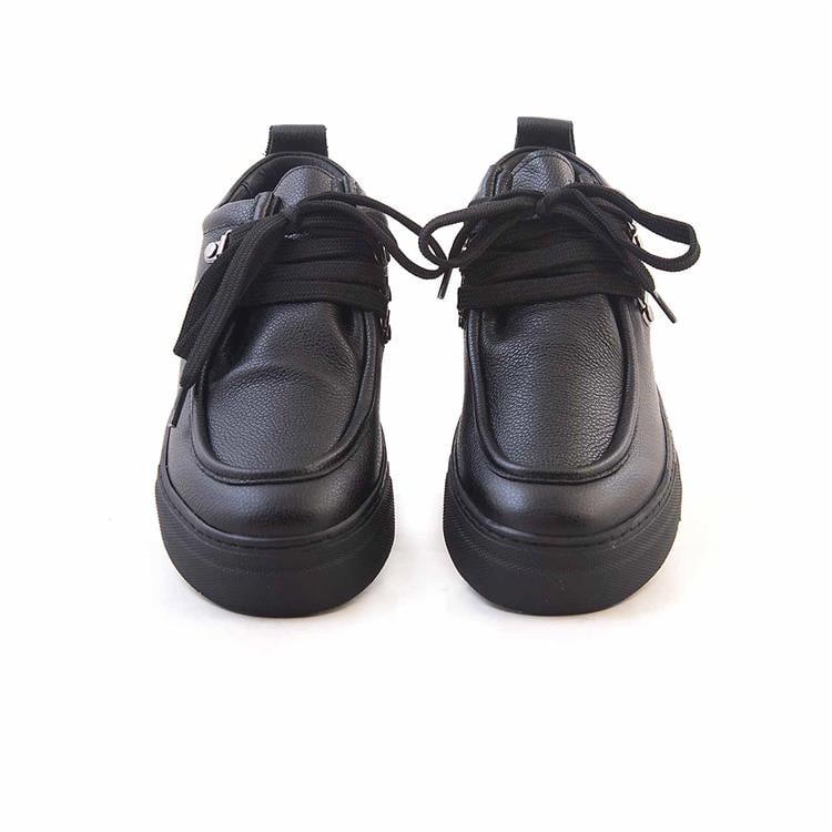 Rouge Kadın Hakiki Deri Kauçuk Taban Siyah Günlük Ayakkabı