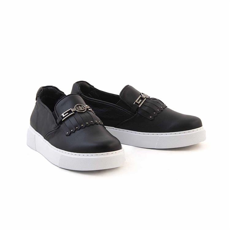 Rouge Kadın Hakiki Deri Siyah Günlük Ayakkabı