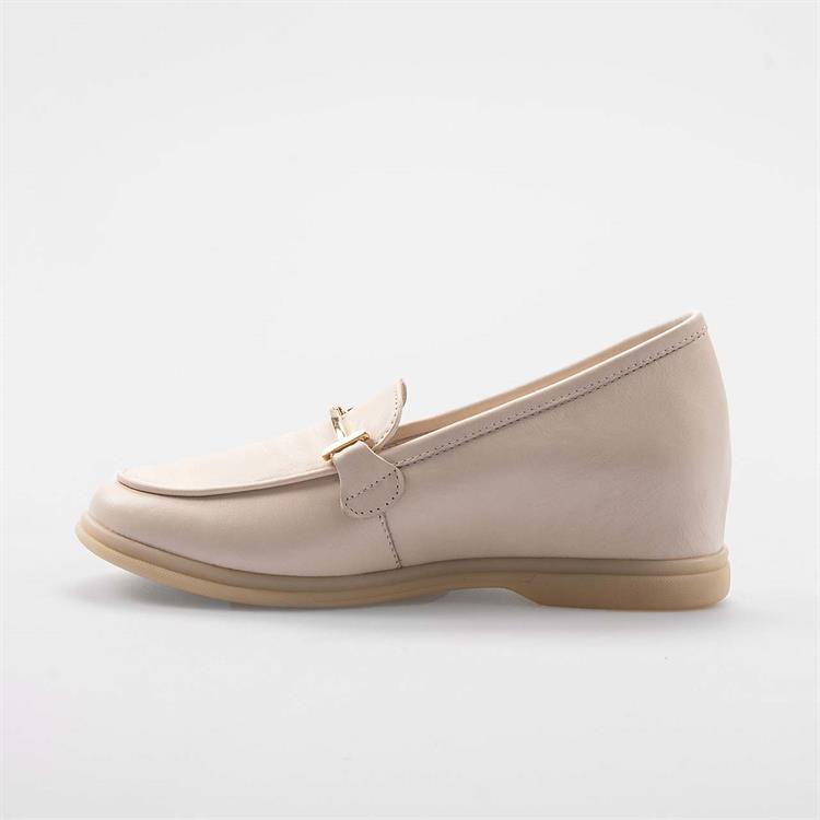 Rouge Kadın Hakiki Deri Bej Günlük Ayakkabı