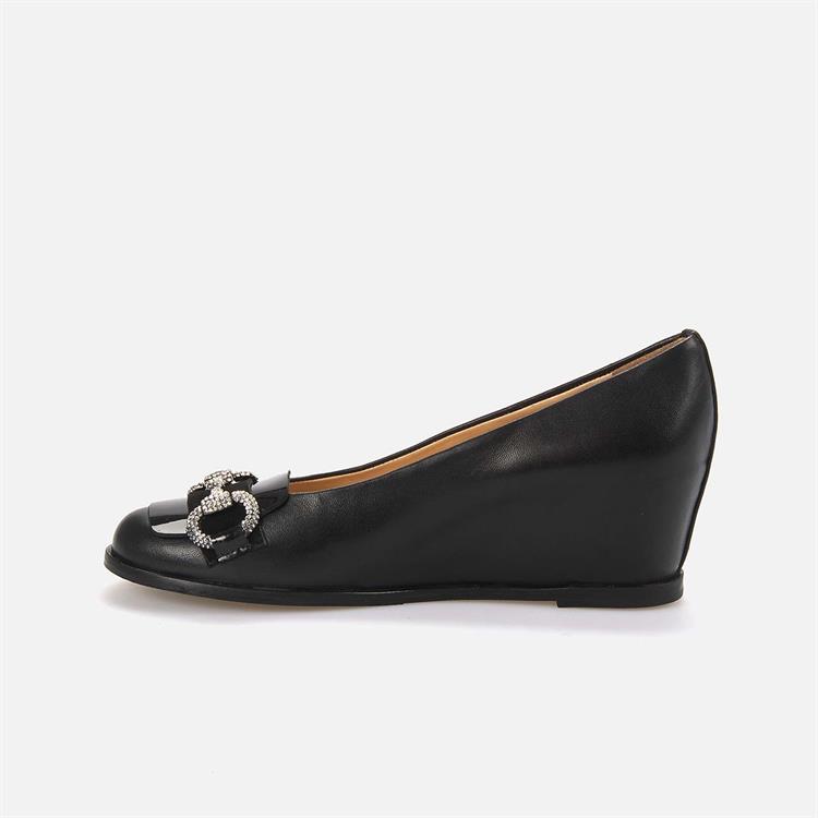 Rouge Kadın Hakiki Deri Tpu Taban Siyah Klasik Ayakkabı