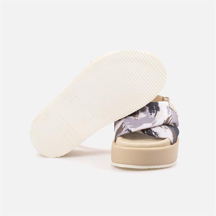 Rouge Kadın Hakiki Deri Eva Taban Bej Sandalet 