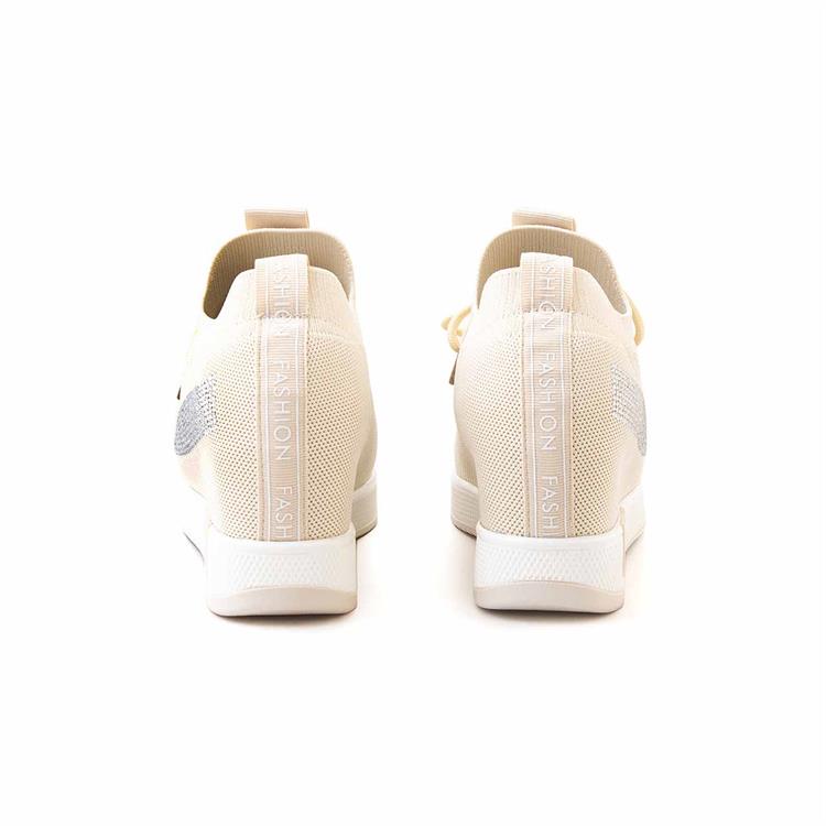 Rouge Kadın Vegan Kauçuk Taban Bej Spor & Sneaker Ayakkabı