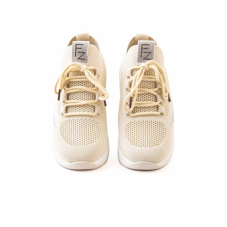 Rouge Kadın Vegan Kauçuk Taban Bej Spor & Sneaker Ayakkabı