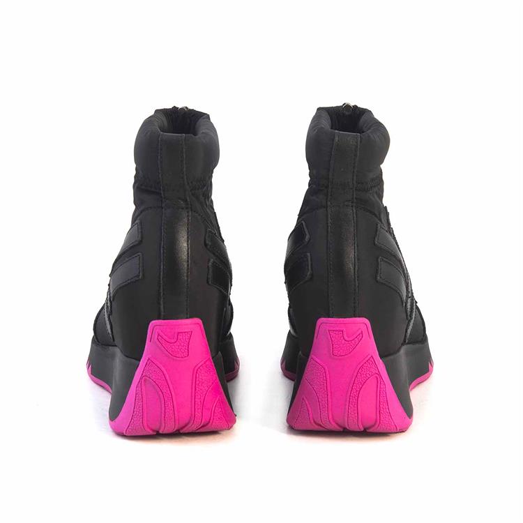 Rouge Kadın Strech Termo Taban Siyah-Pembe Spor & Sneaker Ayakkabı