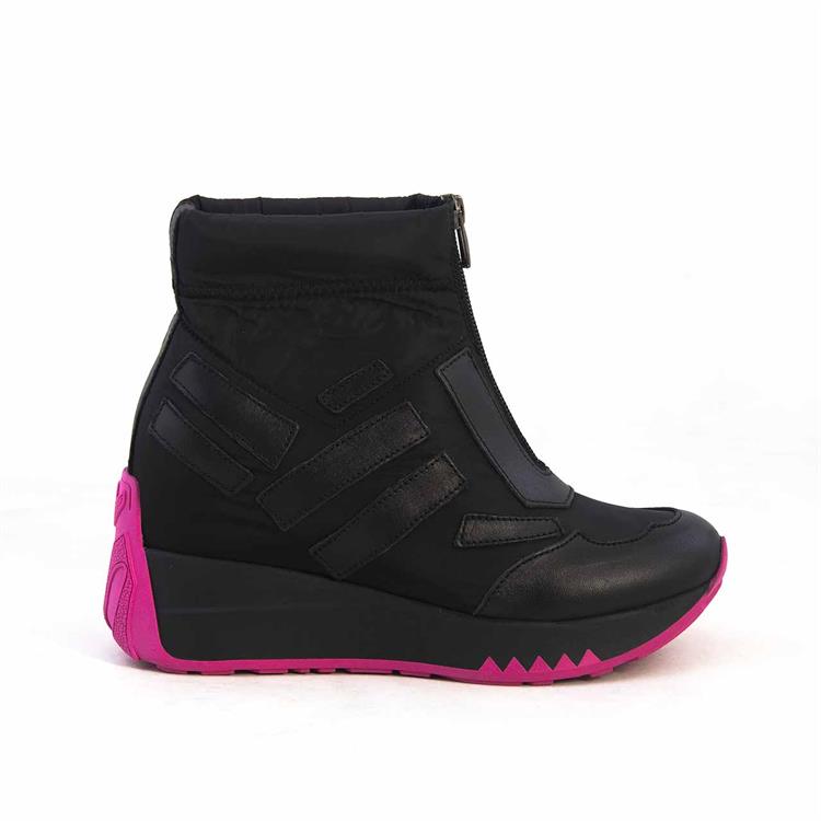 Rouge Kadın Strech Termo Taban Siyah-Pembe Spor & Sneaker Ayakkabı