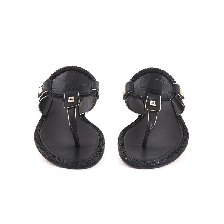 Rouge Kadın Hakiki Deri Neolit Taban Siyah Terlik Terlik