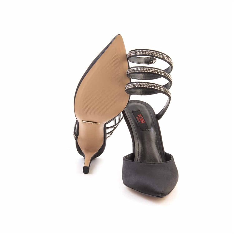 Rouge Kadın Vegan Siyah Topuklu Ayakkabı