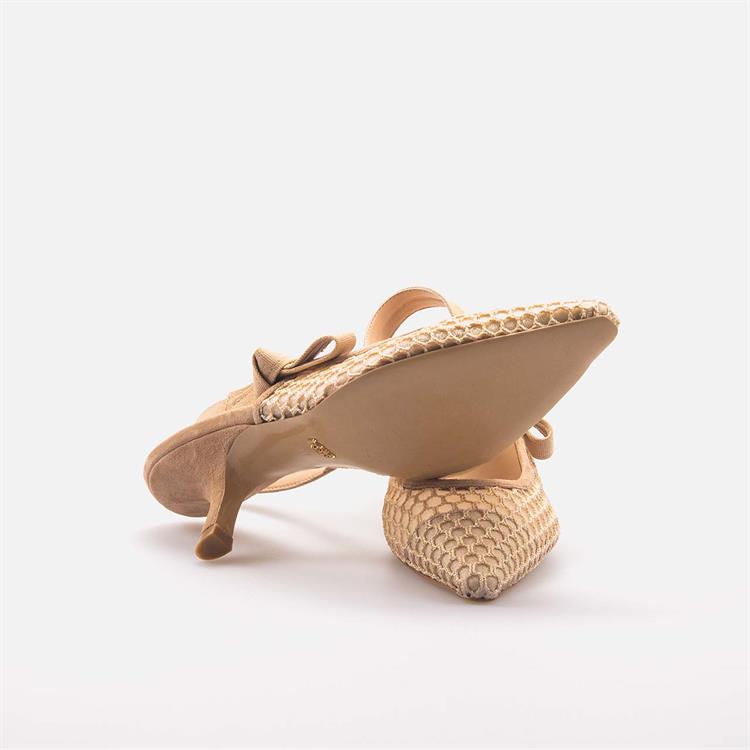 Rouge Kadın Hakiki Deri Microlight Taban Ten Topuklu Ayakkabı