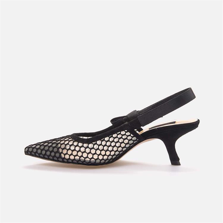 Rouge Kadın Hakiki Deri Microlight Taban Siyah Topuklu Ayakkabı