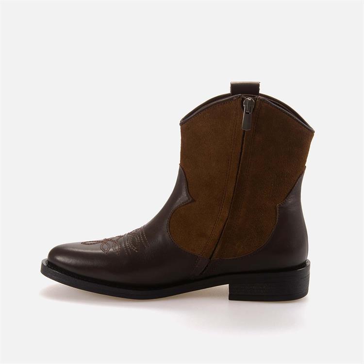 Rouge Kadın Hakiki Deri Termo Taban Kahverengi Süet Western Bot 