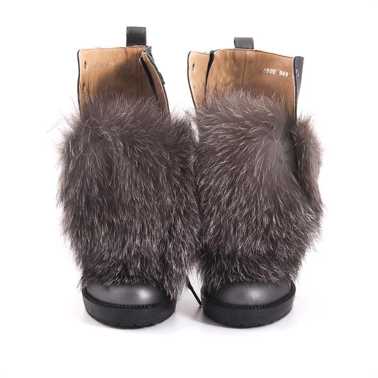 Rouge Kadın Hakiki Deri Kauçuk Taban Gri Günlük Bot