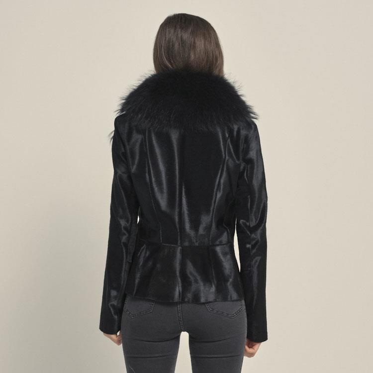 Rouge  Kürklü Kadın Deri Mont P253K