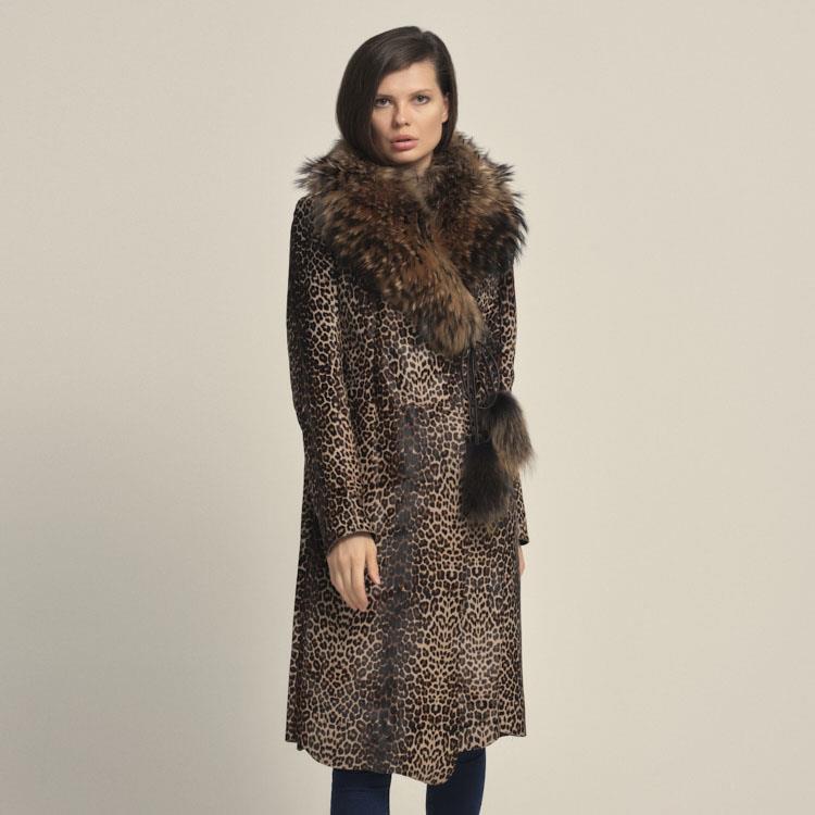 Rouge  Kürklü Kadın Deri Mont P254LU