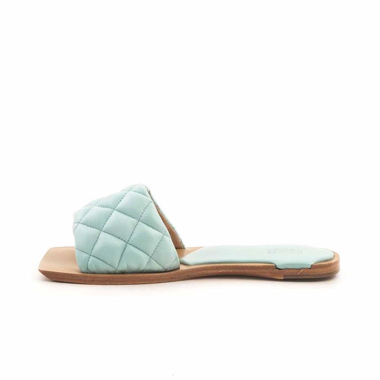 Rouge Kadın Rugan Deri Neolit Taban Açık Mavi Terlik Terlik