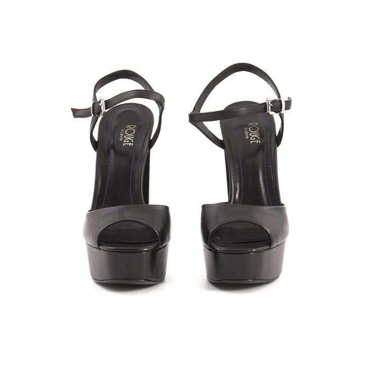 Rouge Kadın Hakiki Deri Neolit Taban Siyah Gece & Abiye Ayakkabı