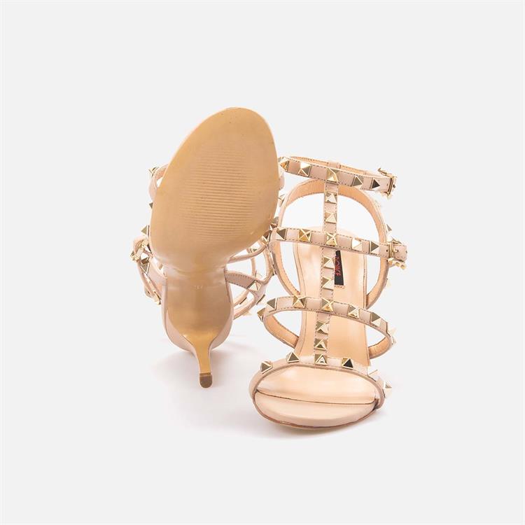 Rouge Kadın Hakiki Deri Eva Taban Ten Gece & Abiye Ayakkabı