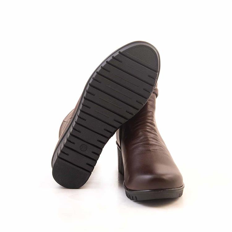 Tanca Kadın Hakiki Deri Kauçuk Taban Kahverengi Günlük Bot