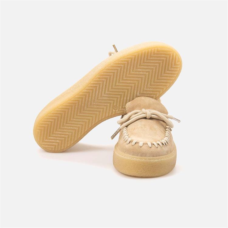 Tanca Kadın Hakiki Deri Bej Süet Günlük Ayakkabı