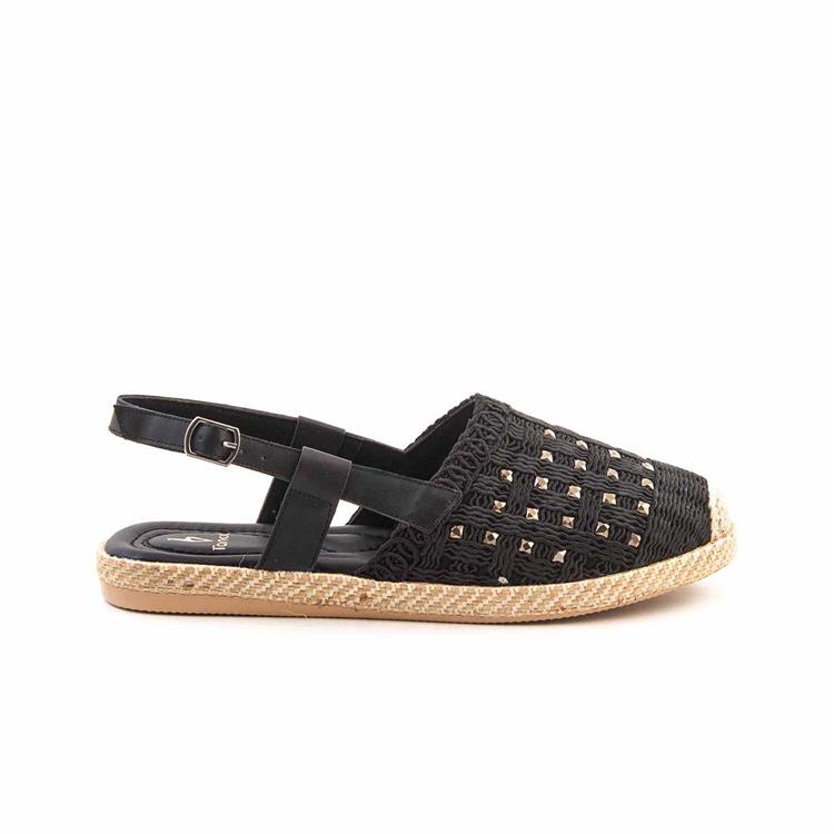 Tanca Kadın Espadril Siyah Sandalet Ayakkabı