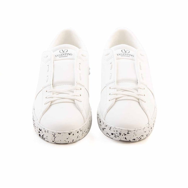 Valentino Garavani Erkek Hakiki Deri Beyaz Spor & Sneaker Ayakkabı