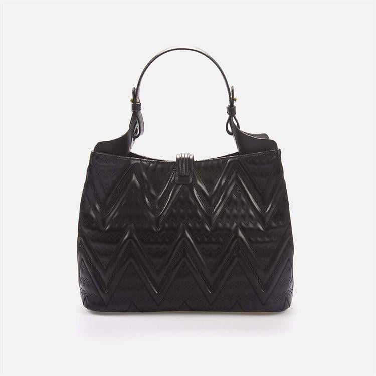 Valentino Orlandi Kadın Hakiki Deri Siyah Kol Çantası 