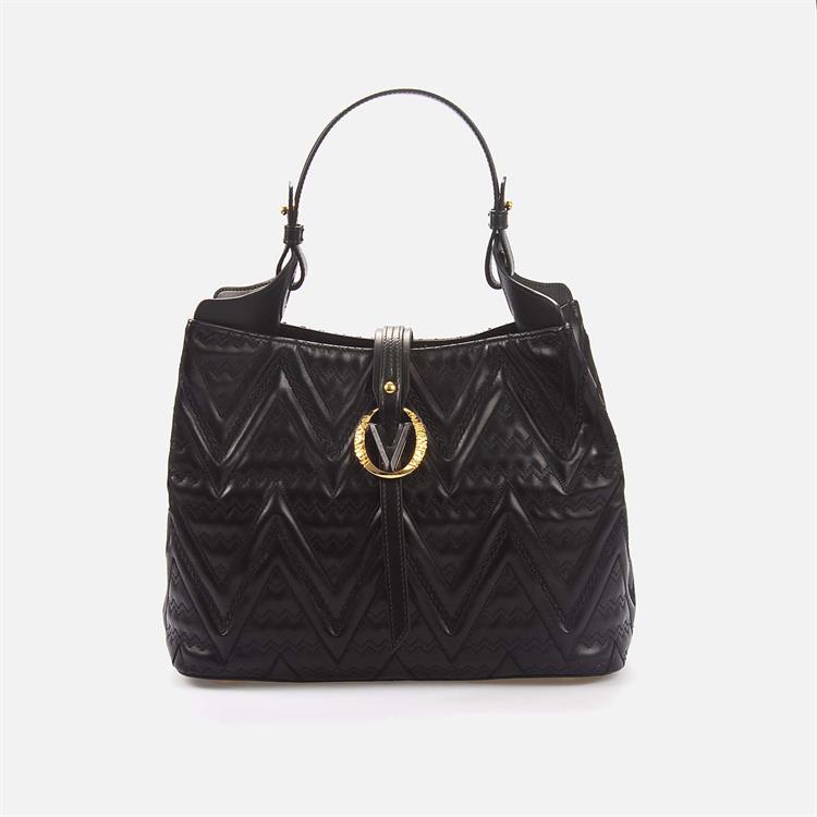 Valentino Orlandi Kadın Hakiki Deri Siyah Kol Çantası 