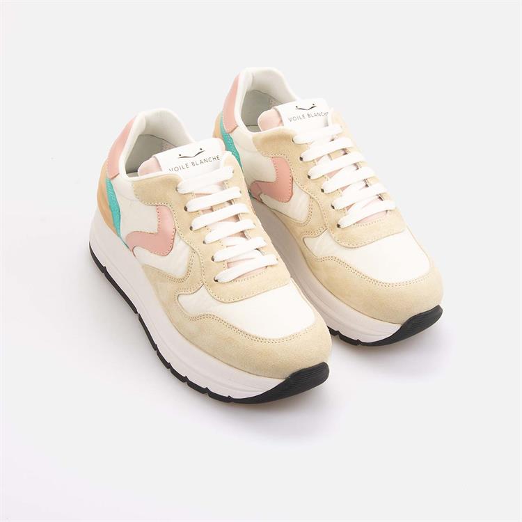 Voile Blanche Kadın Beyaz-Powder-Aqua Spor & Sneaker Ayakkabı