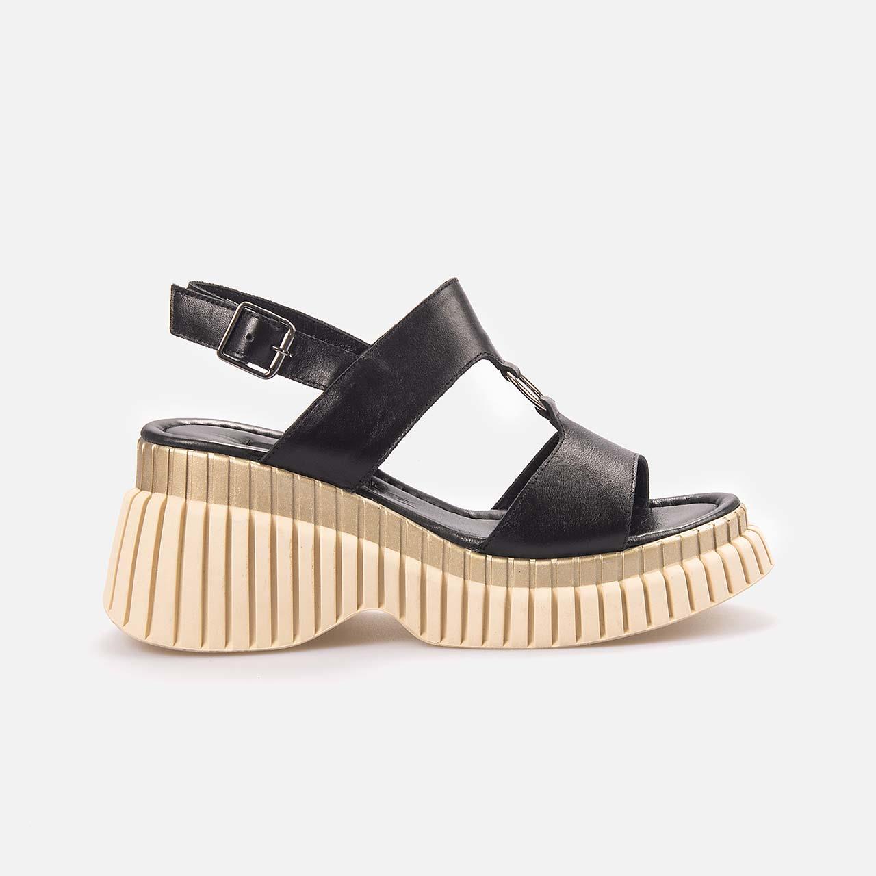 Kemal Tanca  Platform Topuk Kadın Sandalet 106-107