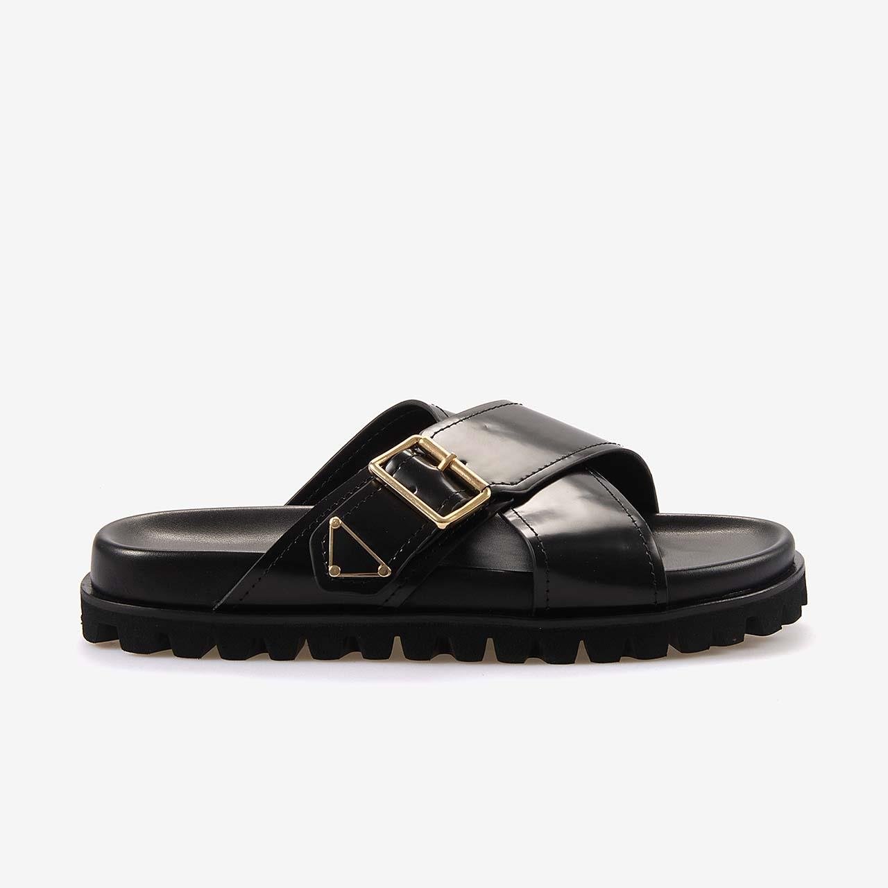 TerlikMocassiniMocassini Hakiki Deri Siyah Açma Erkek Terlik 10034-2