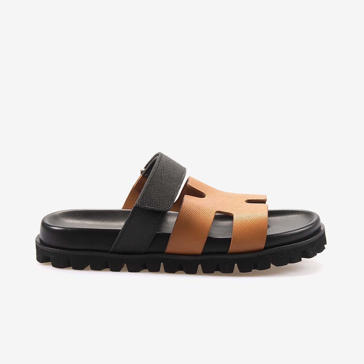 TerlikMocassiniMocassini Hakiki Deri Taba Siyah Erkek Terlik 3039