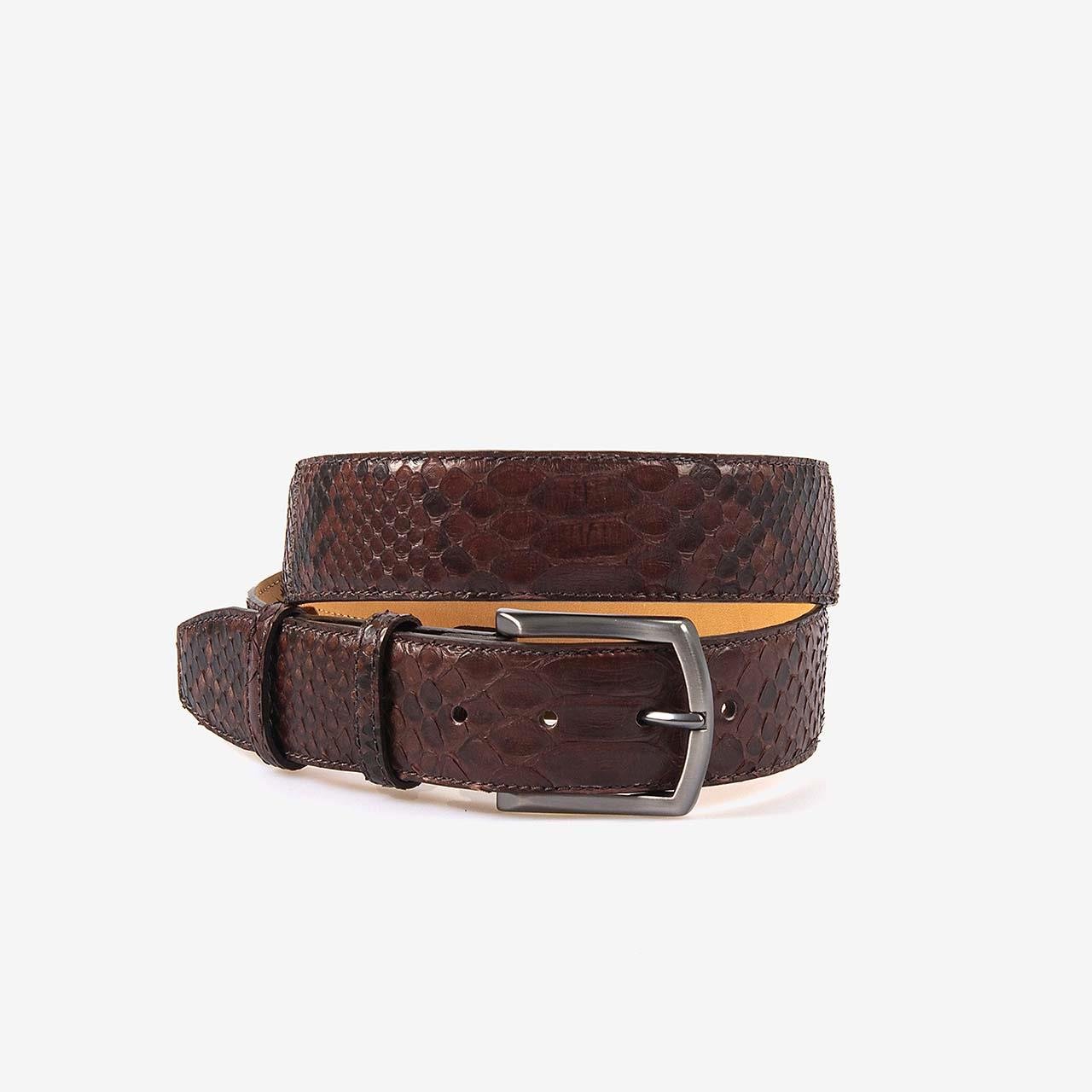 Mocassini Hakiki Piton Derisi Erkek Kemer YP-PITON