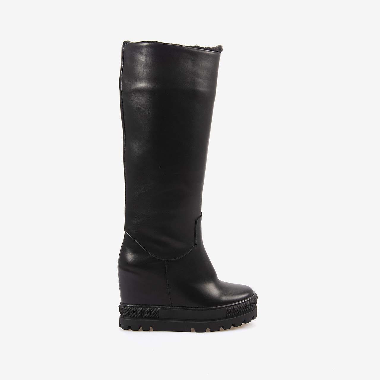 Günlük ÇizmeRougeRouge Hakiki Deri Kadın  Platform Topuk Çizme 44211