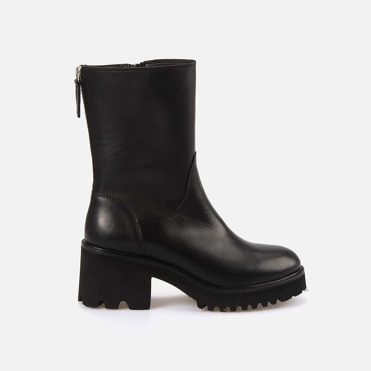 Günlük BotRougeRouge Hakiki Deri Kadın Topuklu Bot EVS2963