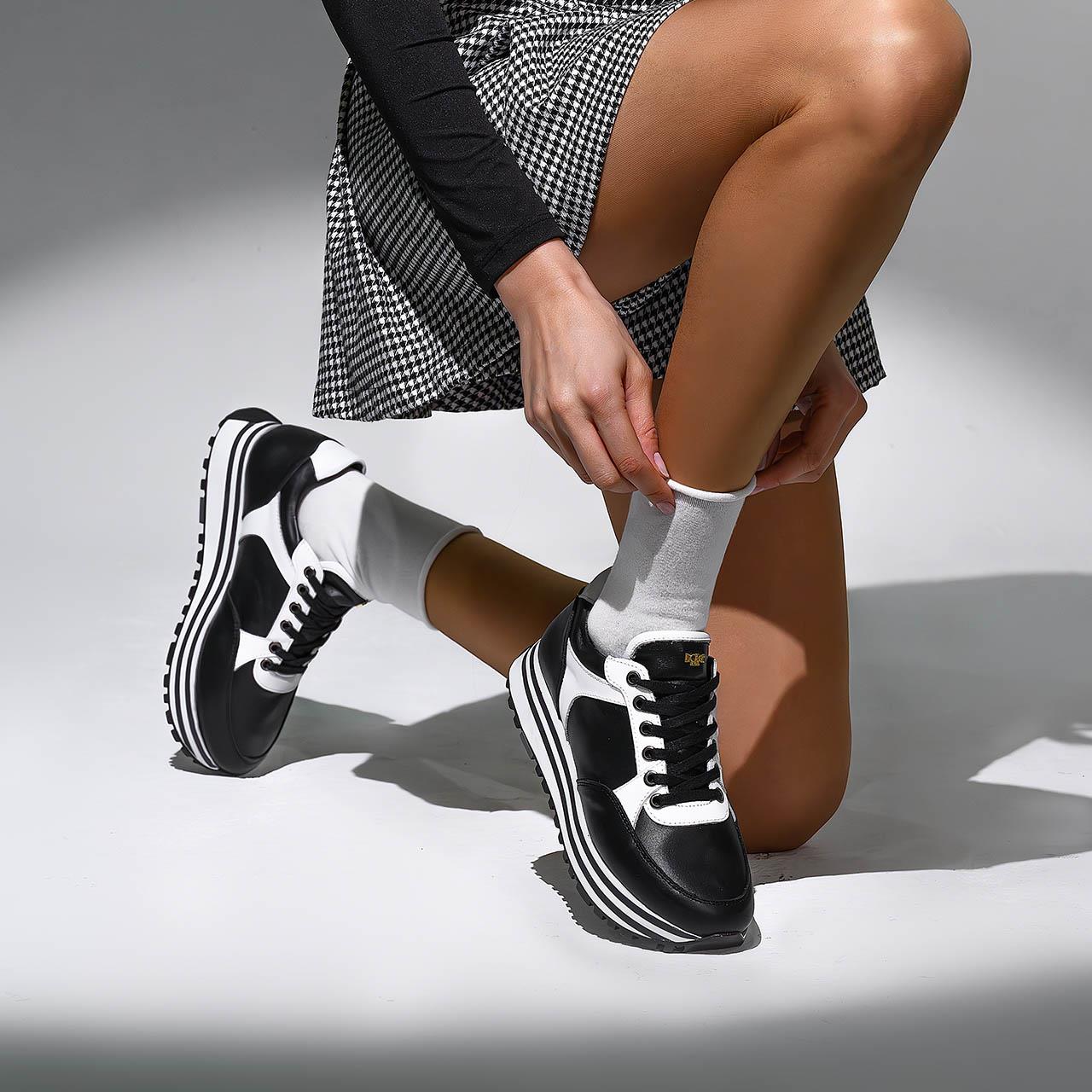 Rouge Kadın Tekstil Poli Taban Siyah Spor & Sneaker Ayakkabı