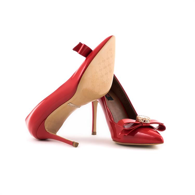 Rouge Deri Stiletto Kadın Topuklu Ayakkabı 2536-97