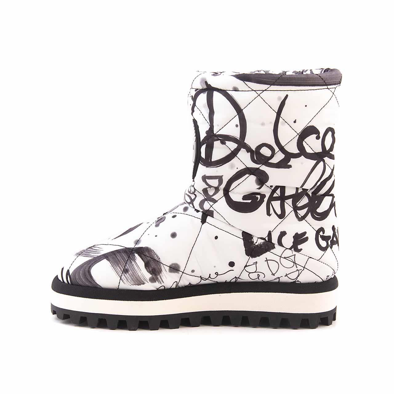 Dolce Gabbana Kadın Hakiki Deri Beyaz-Siyah Günlük Ayakkabı
