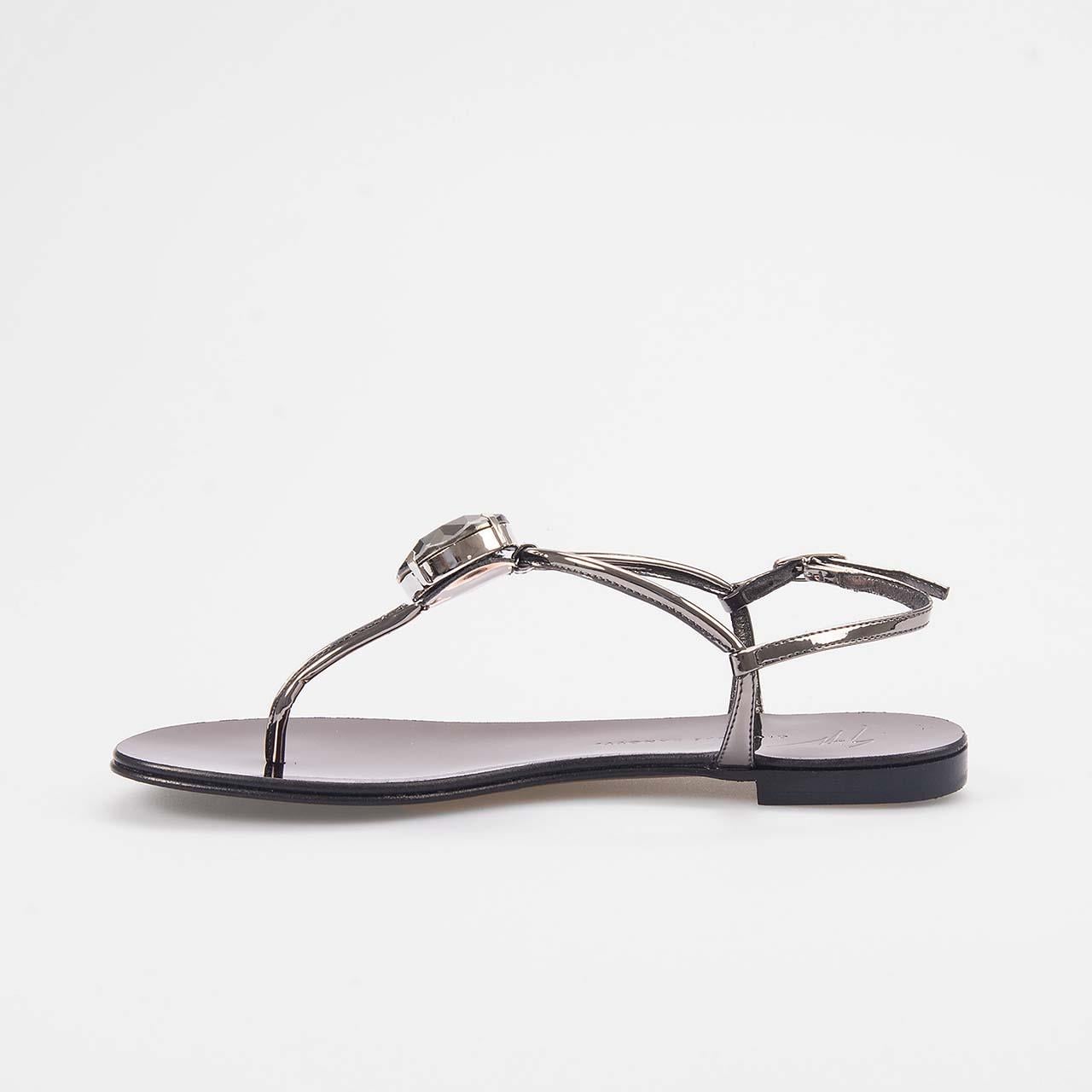 Giuseppe Zanotti Kadın Antrasit Sandalet Ayakkabı