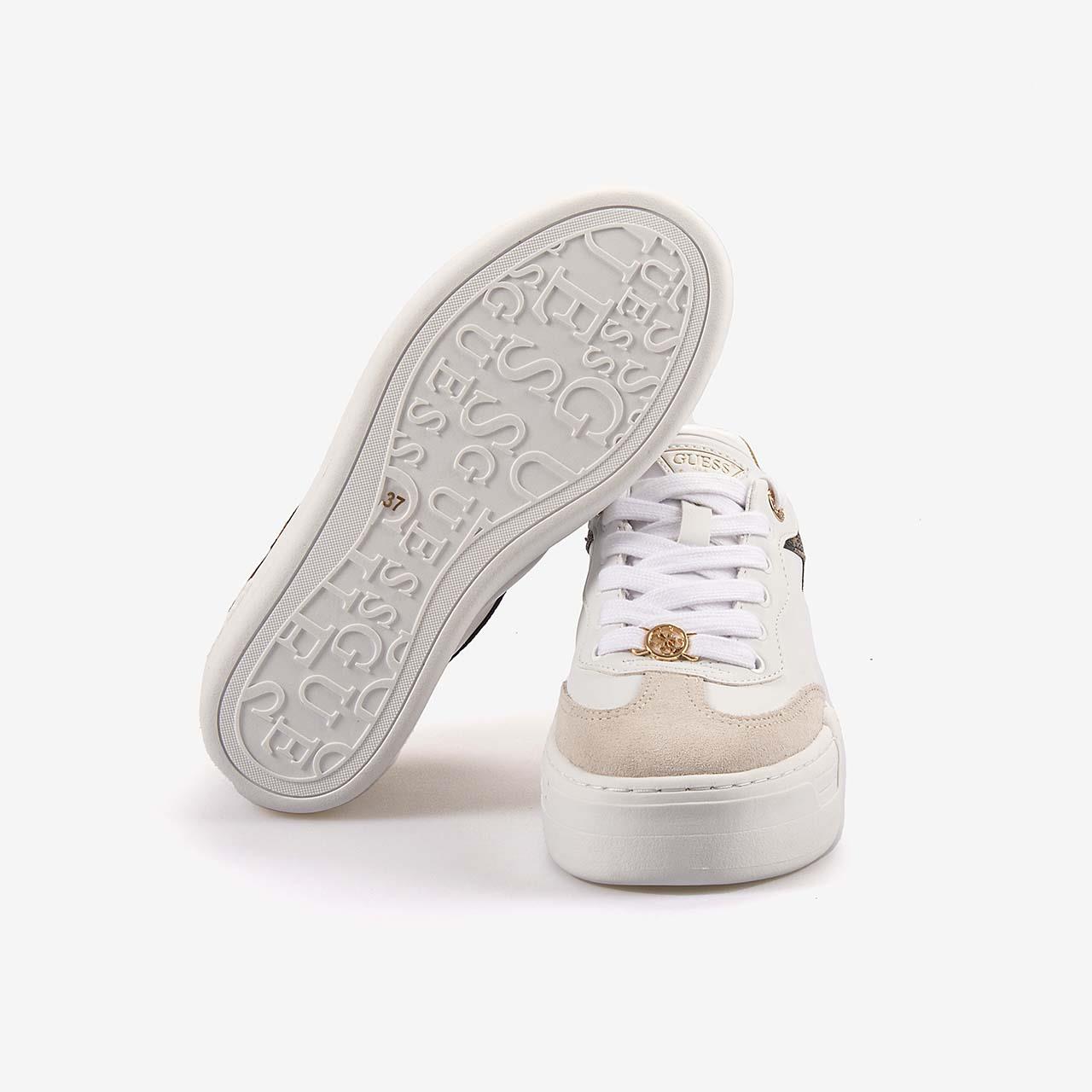 Guess Kadın Beyaz Spor & Sneaker Ayakkabı FLPSWOELE12