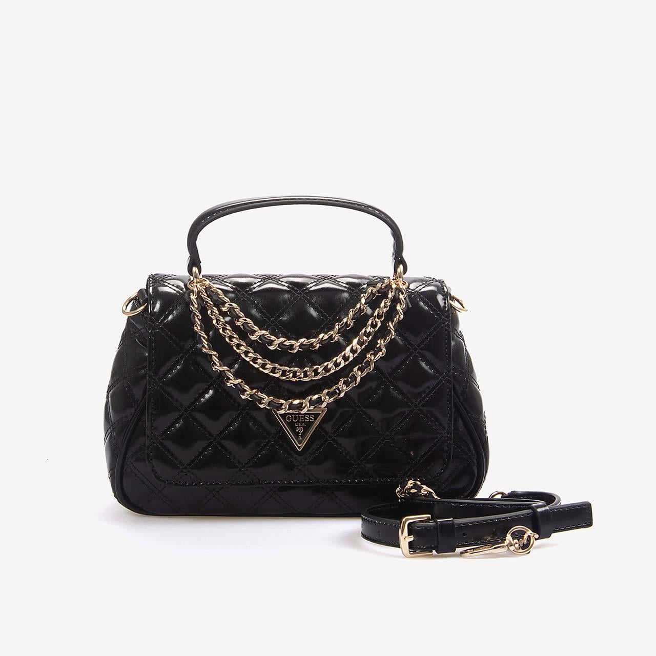 Guess Kadın Kapitoneli Kadın Siyah Omuz Çantası HWTG9673190