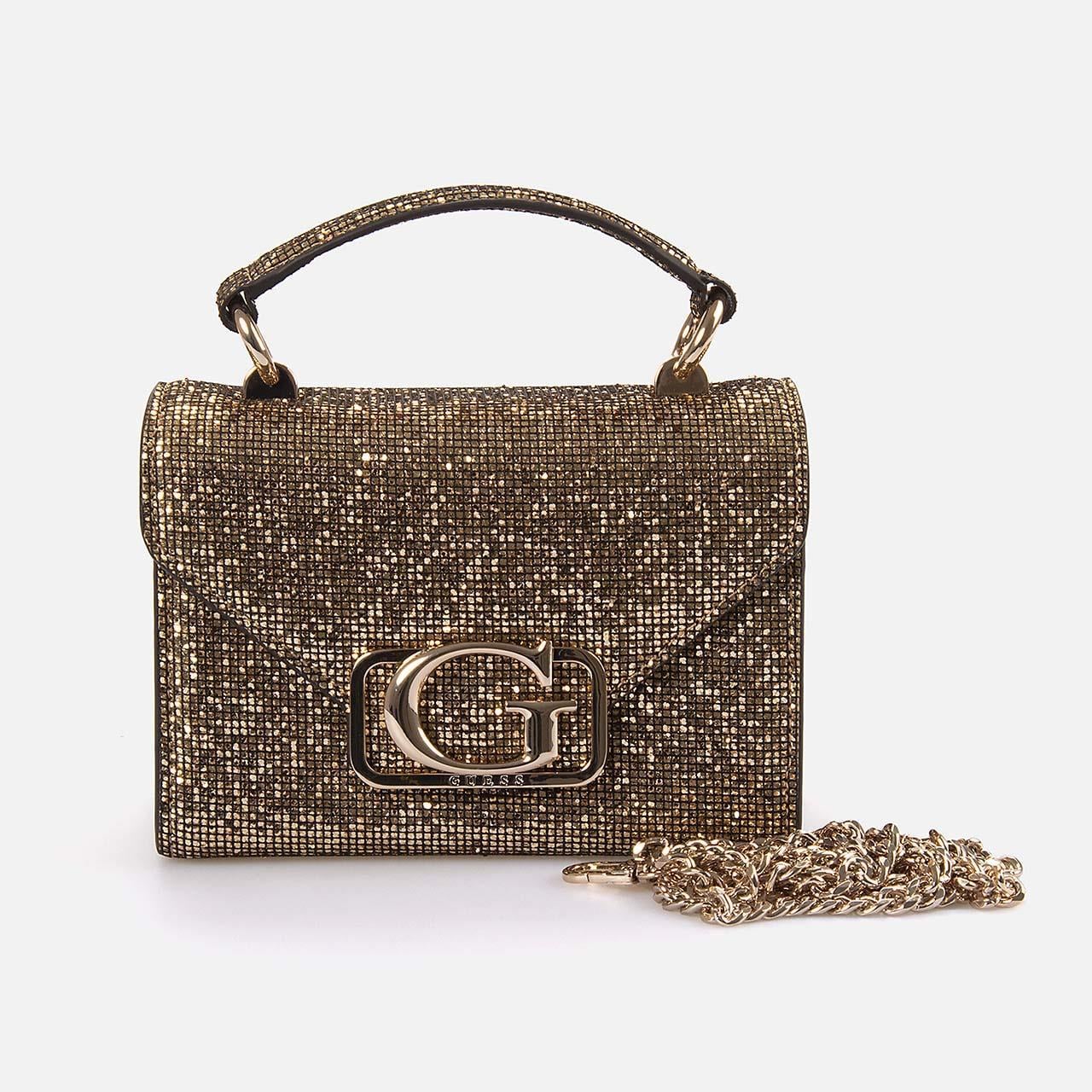 Guess Kadın Vegan Altın Sarısı Çapraz & Postacı Çanta