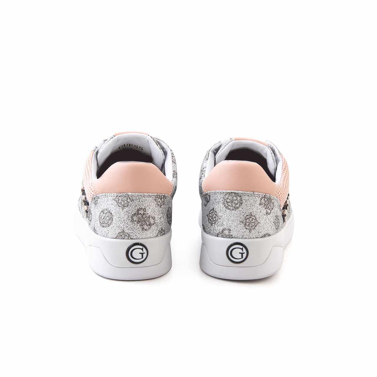 Guess Kadın Vegan Kauçuk Taban Gümüş Spor & Sneaker Ayakkabı
