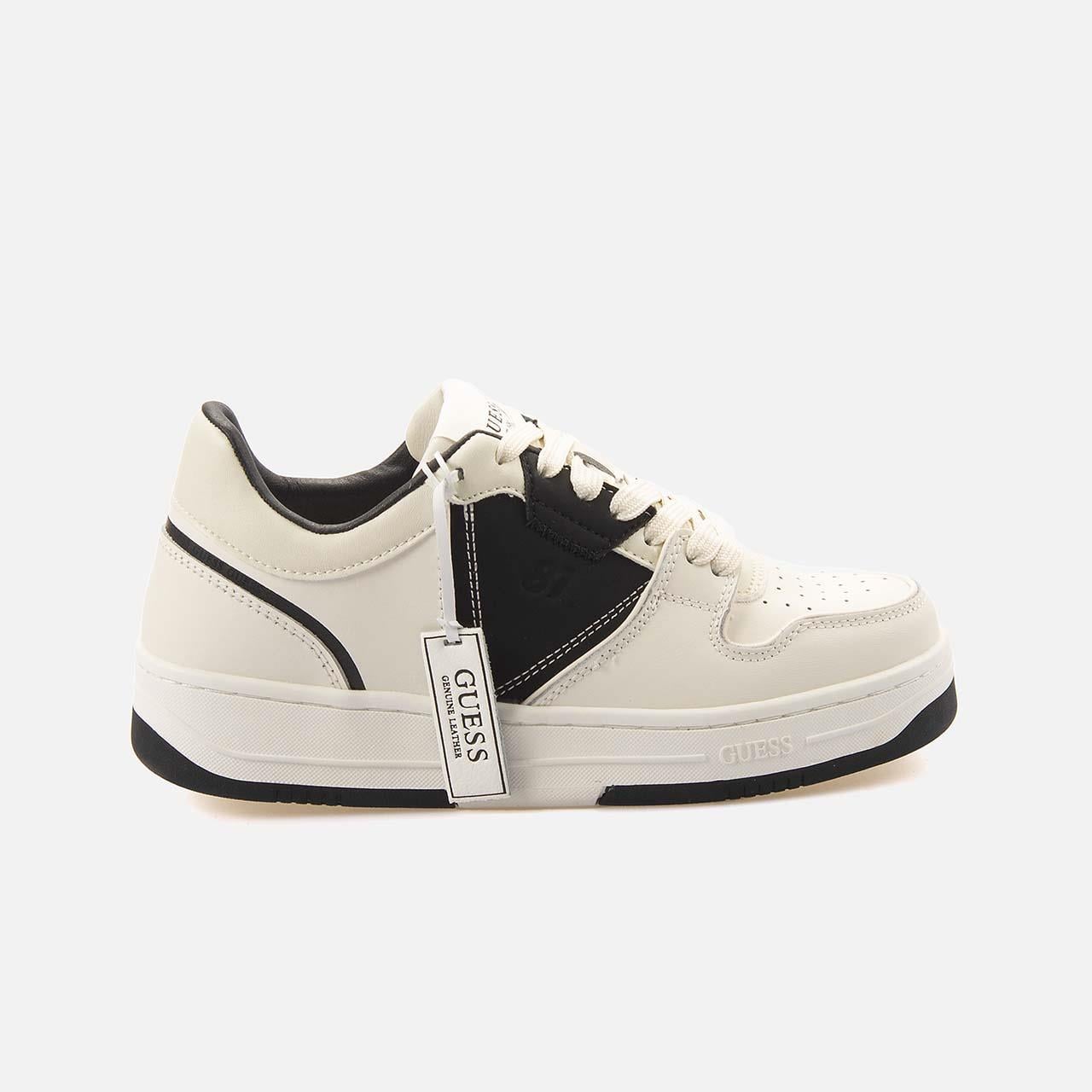 Guess Kadın Vegan Beyaz-Siyah Spor & Sneaker Ayakkabı