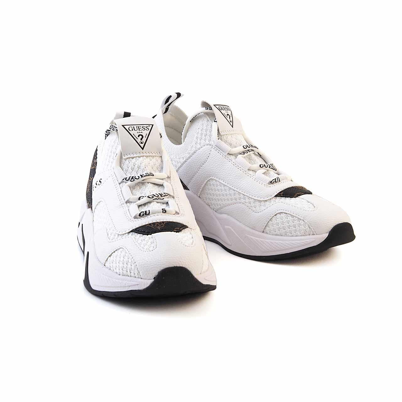 Guess Kadın Vegan Beyaz-Kahverengi Spor & Sneaker Ayakkabı