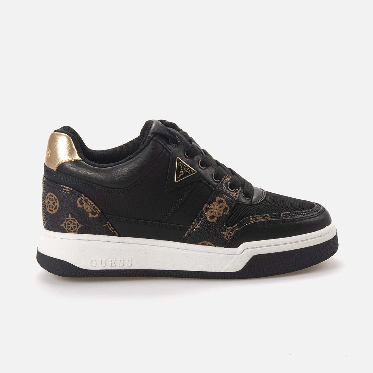 Guess Kadın Vegan Siyah-Kahverengi Spor & Sneaker Ayakkabı