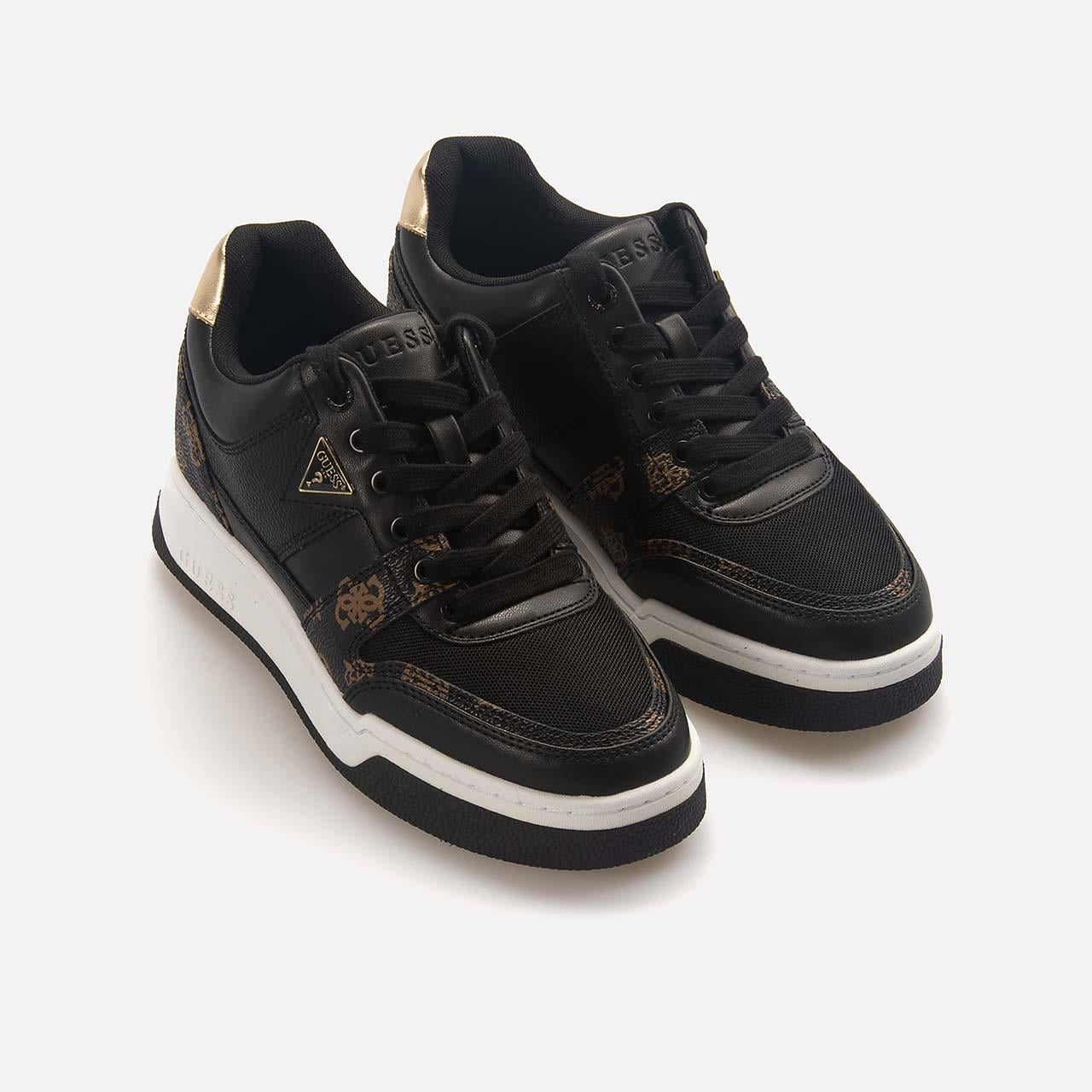 Guess Kadın Vegan Siyah-Kahverengi Spor & Sneaker Ayakkabı