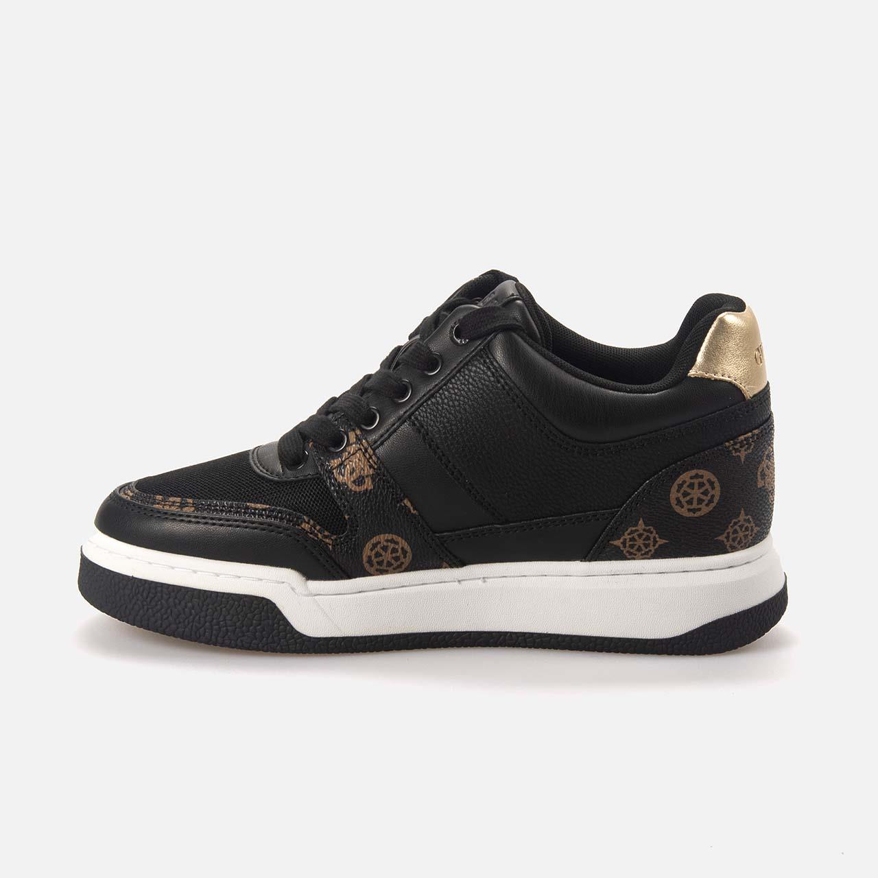 Guess Kadın Vegan Siyah-Kahverengi Spor & Sneaker Ayakkabı