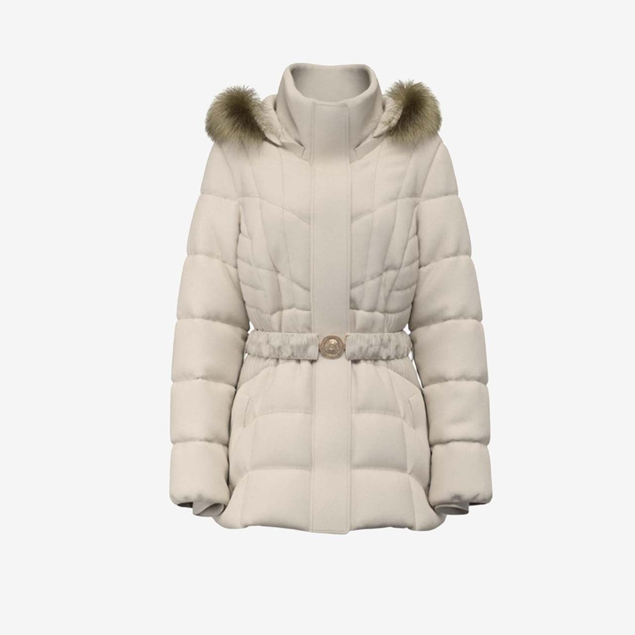 Guess Kemer Detaylı Fermuarlı Kısa Kadın Mont W6BL38W4087