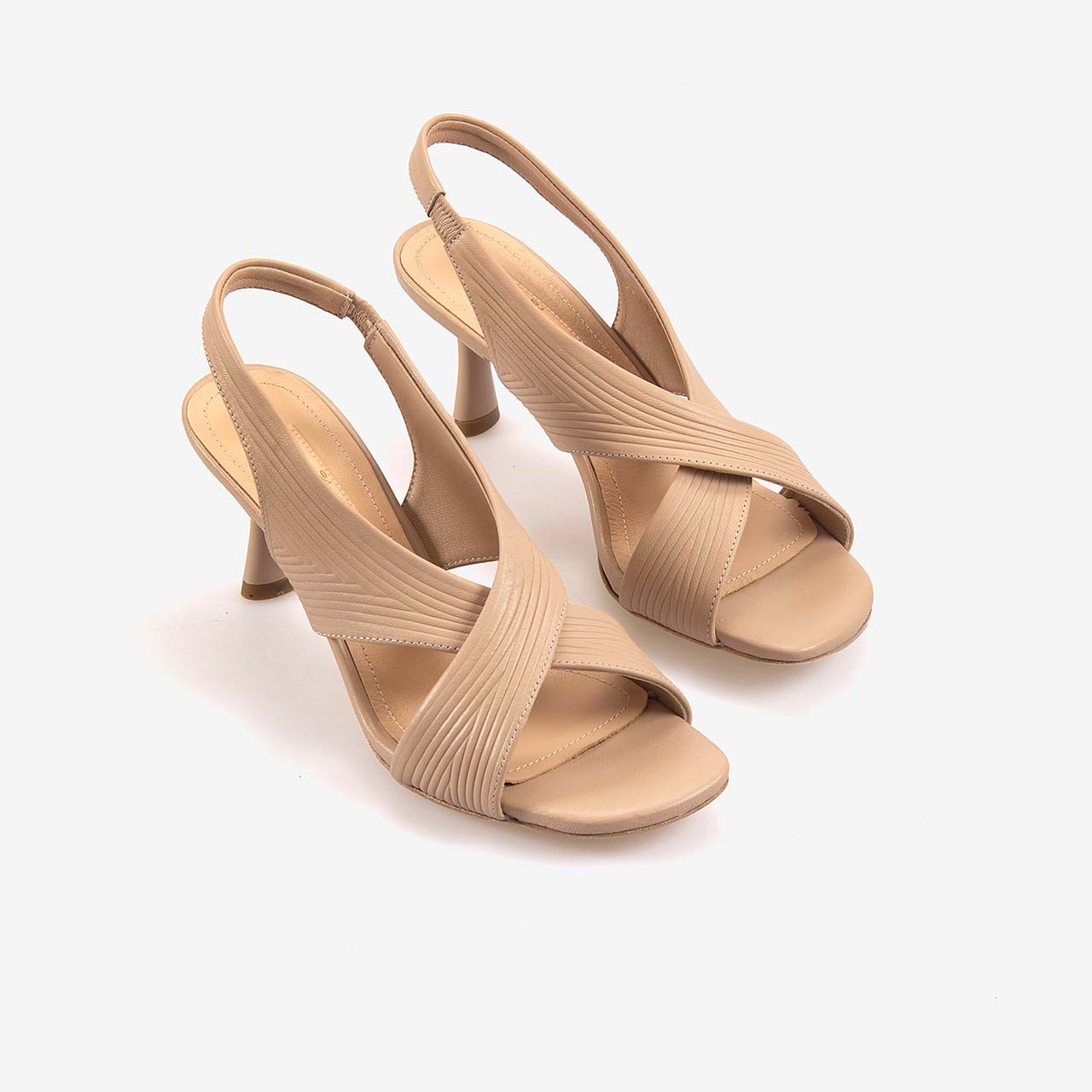 Hawen Angels Kadın Kösele Taban Bantlı 7,5cm Kısa Topuklu Sandalet 6895-04-V1