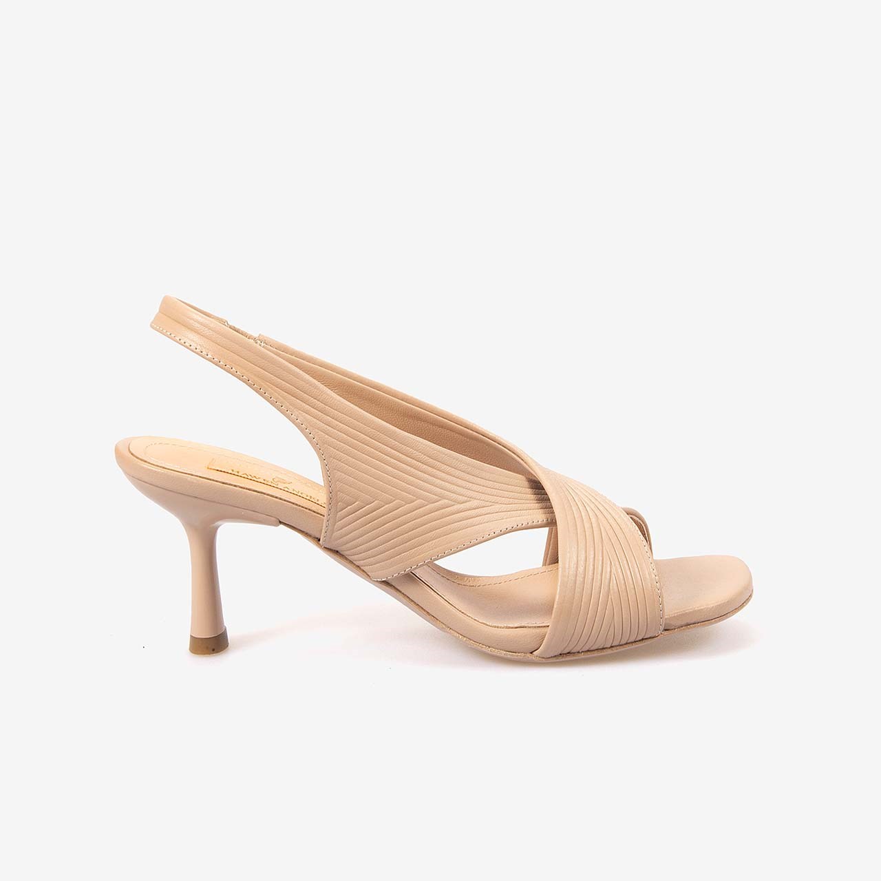 Hawen Angels Kadın Kösele Taban Bantlı 7,5cm Kısa Topuklu Sandalet 6895-04-V1