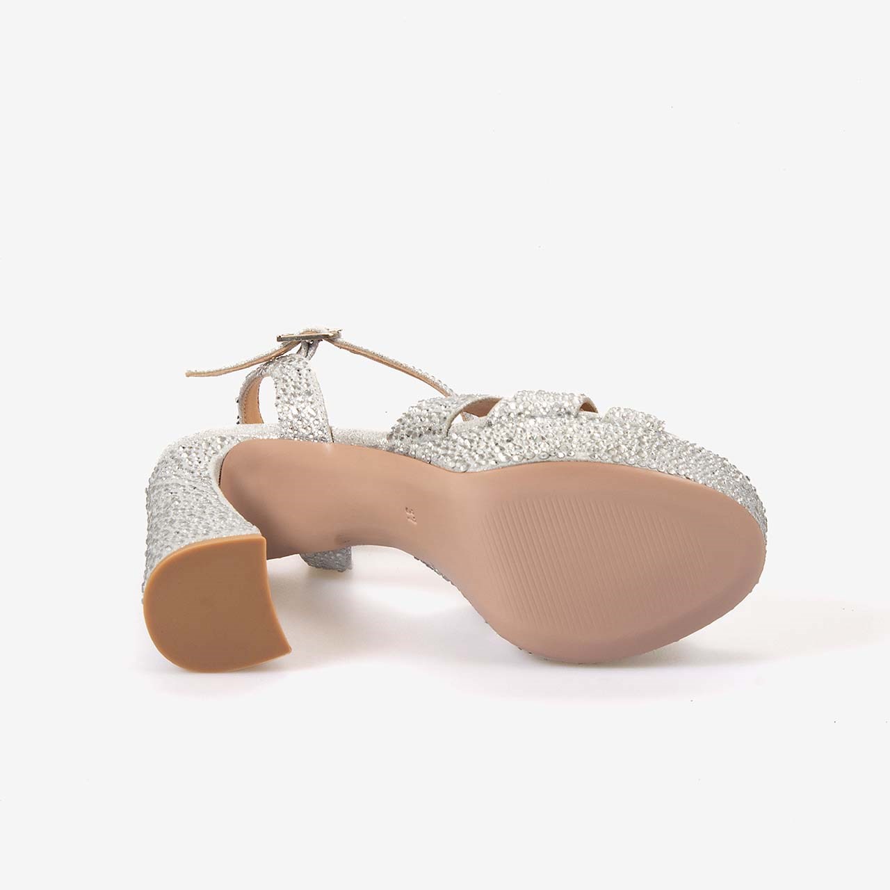 Hawen Angels Kadın Saten 12,5 cm Platform Topuklu Taşlı Gece & Abiye Ayakkabı 380-75